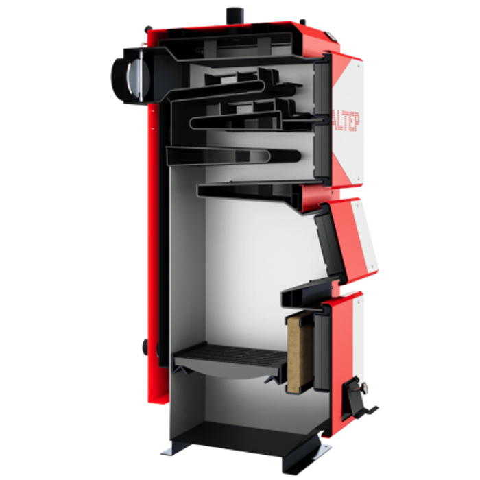 Розріз твердопаливного котла Altep Duo Uni Plus 15-40 кВт – внутрішня будова